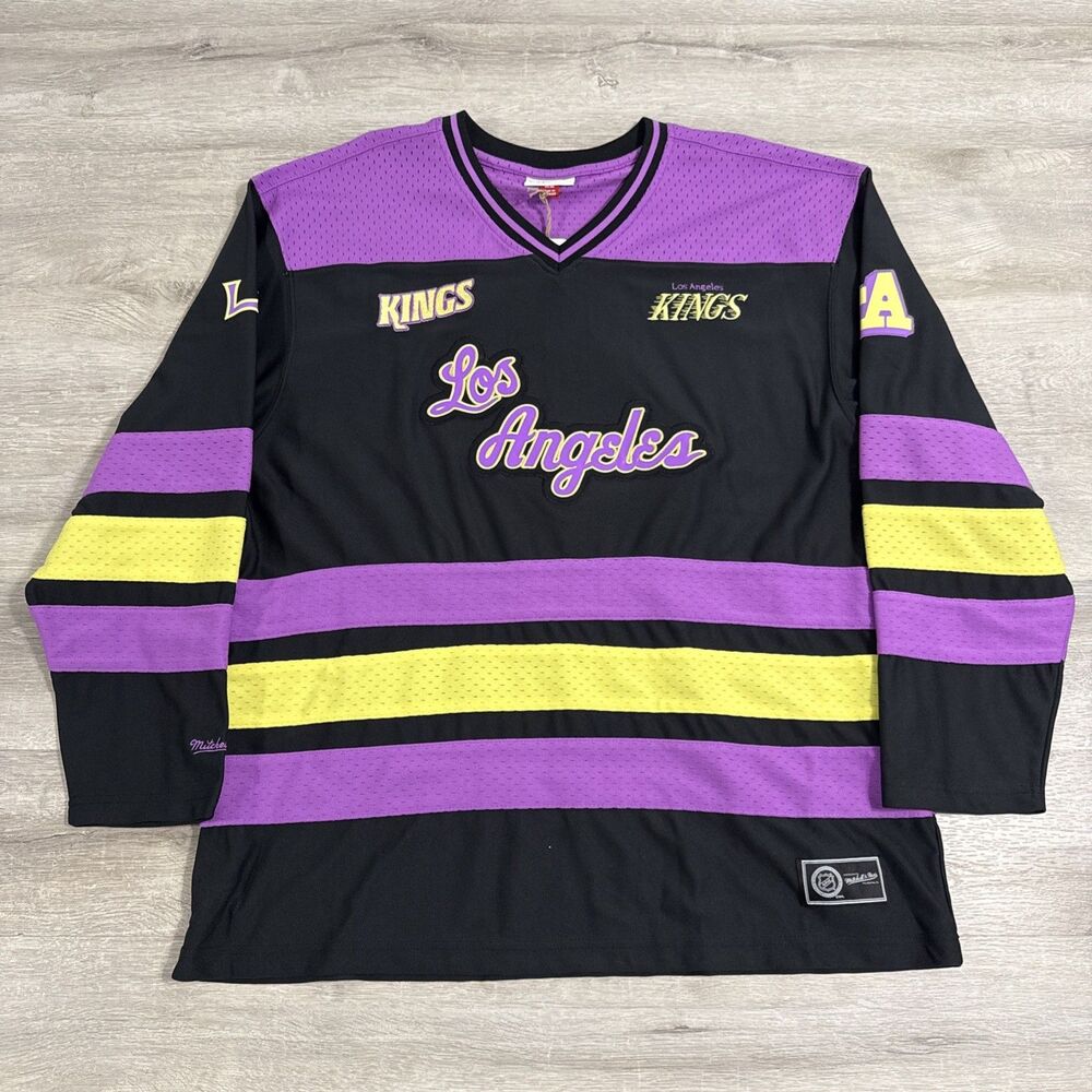 Los Angeles Kings Jersey Mitchell & Ness Men’s XL Black Stateside Pastel NHL